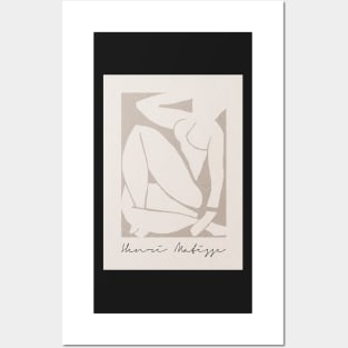 Henri Matisse Blue nude inspired, Neutral art Posters and Art